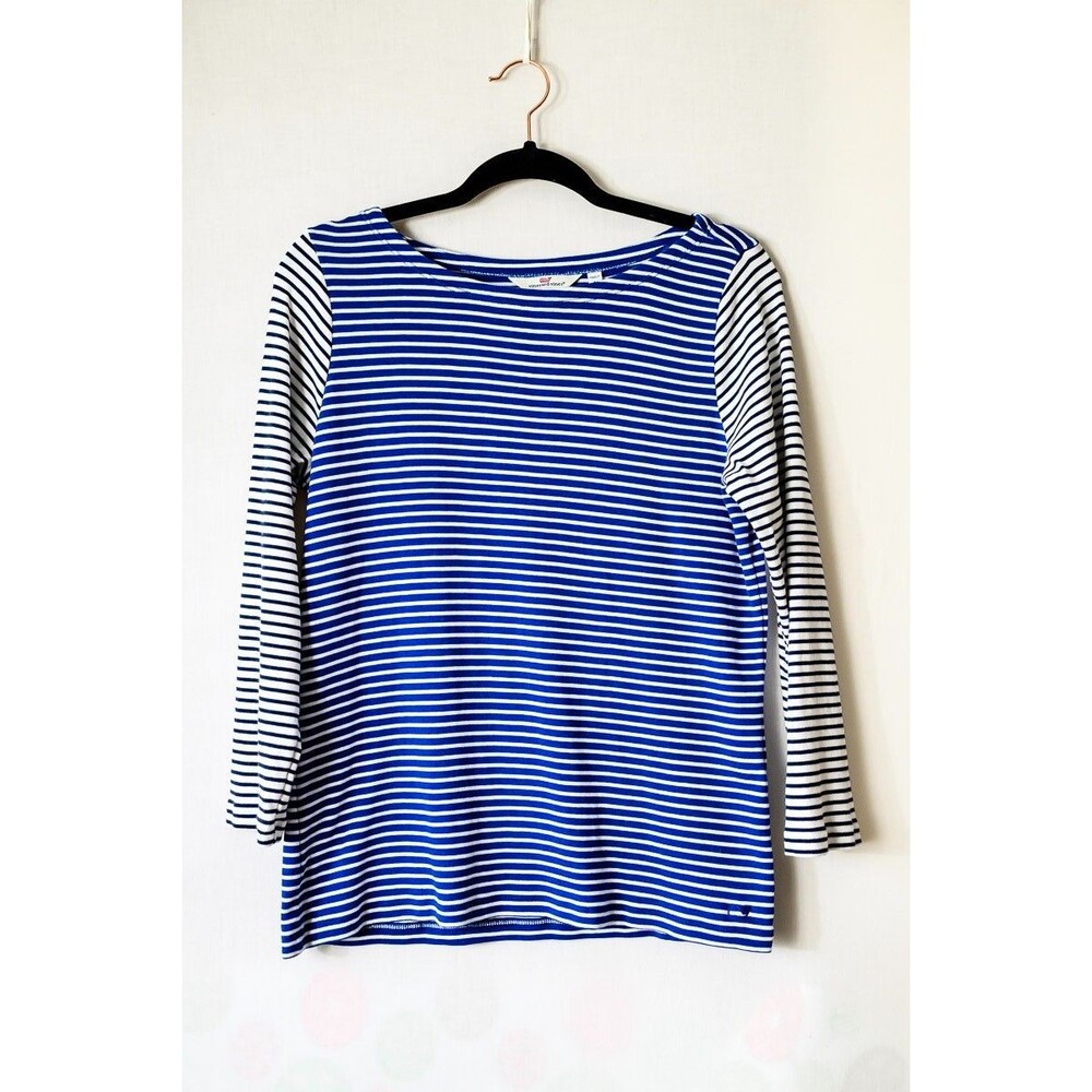 Vineyard Vines Striped long sleeve Tee T-shirt top L Preppy Nautical